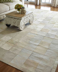 Exquisite Rugs Natural Hide Cowhide Silver Area Rug