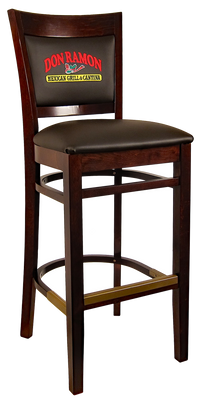 H&D Seating Sloan Barstool with Customized Embroidery