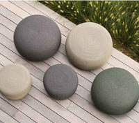 Cane-Line Circle Footstool Large, Round - Soft Rope