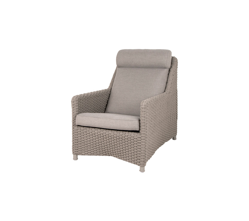 Cane-Line Diamond Highback Chair Soft Rope Incl. Cushion Set