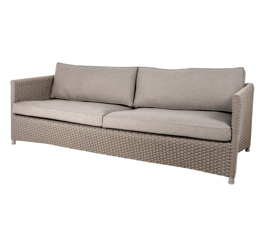 Cane-Line Diamond 3-Seater Sofa Soft Rope Incl. Cushion Set