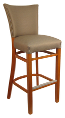 H&D Seating Fully Upholstered Back and Seat Barstool