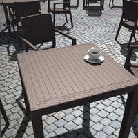 Compamia Orlando Resin Wickerlook Square Dining Table 31 inch