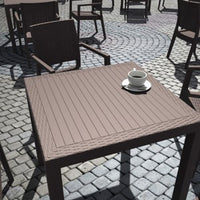 Compamia Orlando Resin Wickerlook Square Dining Table 31 inch