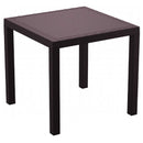 Compamia Orlando Resin Wickerlook Square Dining Table 31 inch