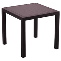 Compamia Orlando Resin Wickerlook Square Dining Table 31 inch