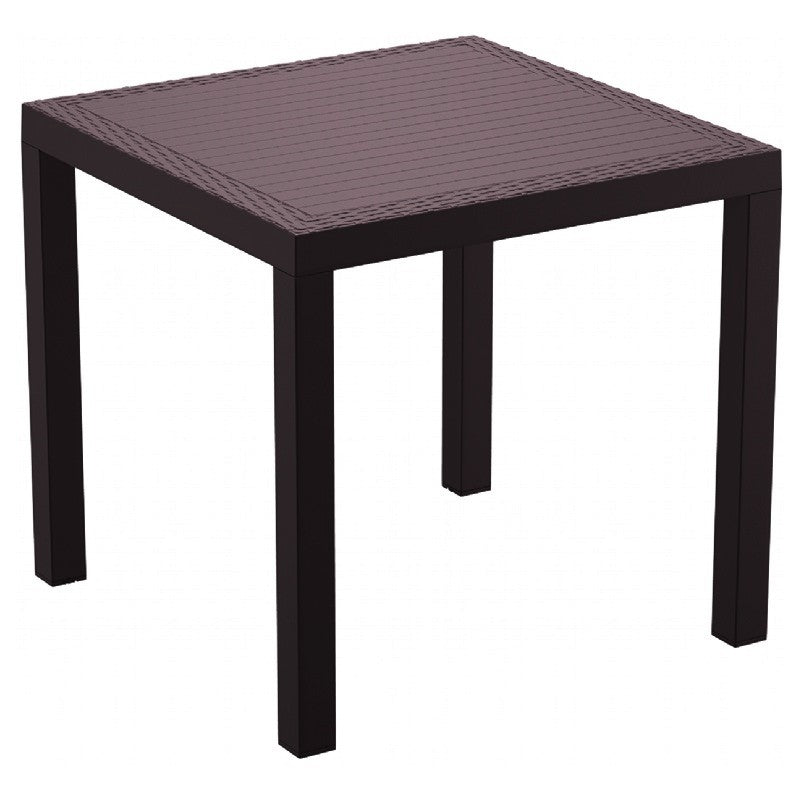 Compamia Orlando Resin Wickerlook Square Dining Table 31 inch