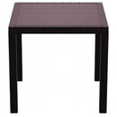Compamia Orlando Resin Wickerlook Square Dining Table 31 inch