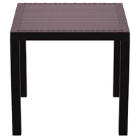 Compamia Orlando Resin Wickerlook Square Dining Table 31 inch