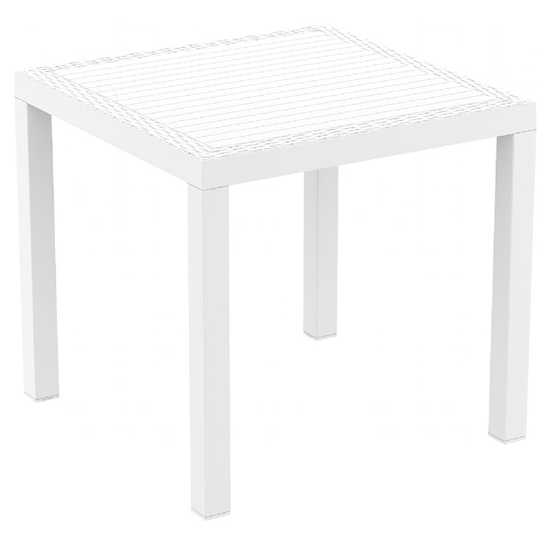 Compamia Orlando Resin Wickerlook Square Dining Table 31 inch