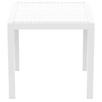 Compamia Orlando Resin Wickerlook Square Dining Table 31 inch