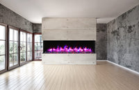Amantii 88" Unit - 14 1/4" In Depth 3 Sided Glass Fireplace
