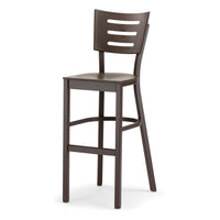 Telescope Casual Avant Marine Grade Polymer/Aluminum Stacking Armless Bar-Height Chair