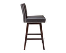 Sunpan Vintage Swivel Barstool - Brown/Black/Castillo Cream/Coal Black/Grey/Overcast Grey
