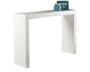 Sunpan Arch Console Table - Mahagony/High Gloss White