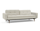 Innovation Living Dublexo Sofa With Arms in Dark Wood/Stainless Steel