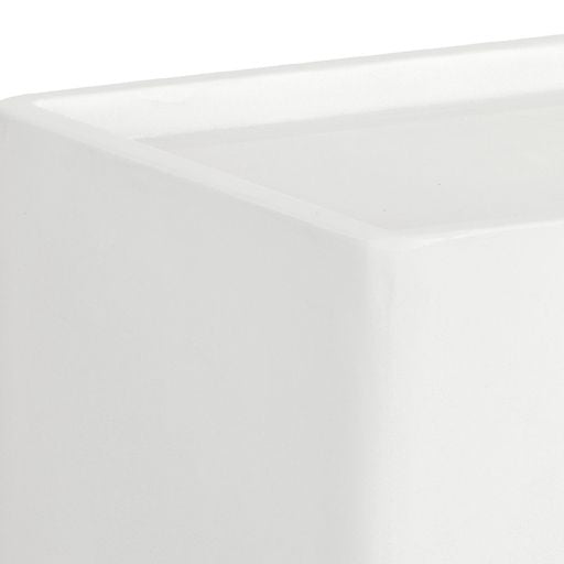 Sunpan Liza Side Table White / Marble-Look Grey