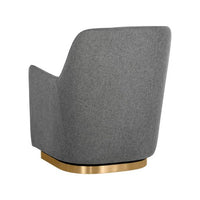 Sunpan Marcela Swivel Lounge Chair - Belfast Koala Grey