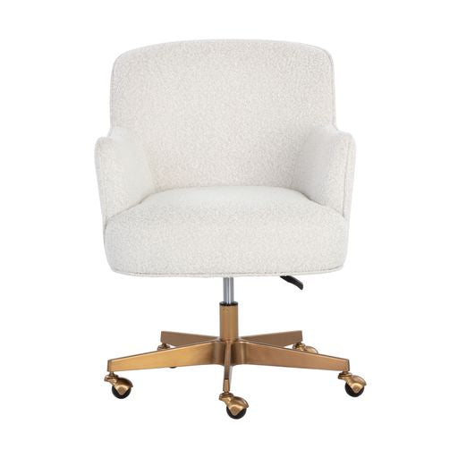 Sunpan Karina Office Chair Cornflower Blue Sky / Copenhagen White