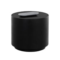 Sunpan Rubin End Table Black / Grey / Terrazzo