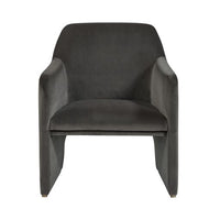Sunpan Doreen Lounge Chair in Lux Brass - Diamond Mummy / Rubino White / Lux Moon Dust - Diamond Ocher