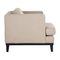 Sunpan Kaius Armchair in Limelight Oat / Limelight Silver
