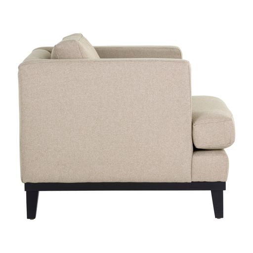 Sunpan Kaius Armchair in Limelight Oat / Limelight Silver