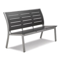 Telescope Casual Bazza Marine Grade Polymer/Aluminum 56" Stacking Armless Bench