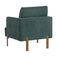 Sunpan Lorilyn Lounge Chair - Belfast Heather Grey / Danny Sage Green