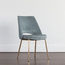 Sunpan Radella Dining Chair Bergen French Blue / Bergen Taupe