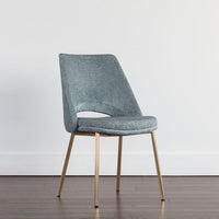 Sunpan Radella Dining Chair Bergen French Blue / Bergen Taupe