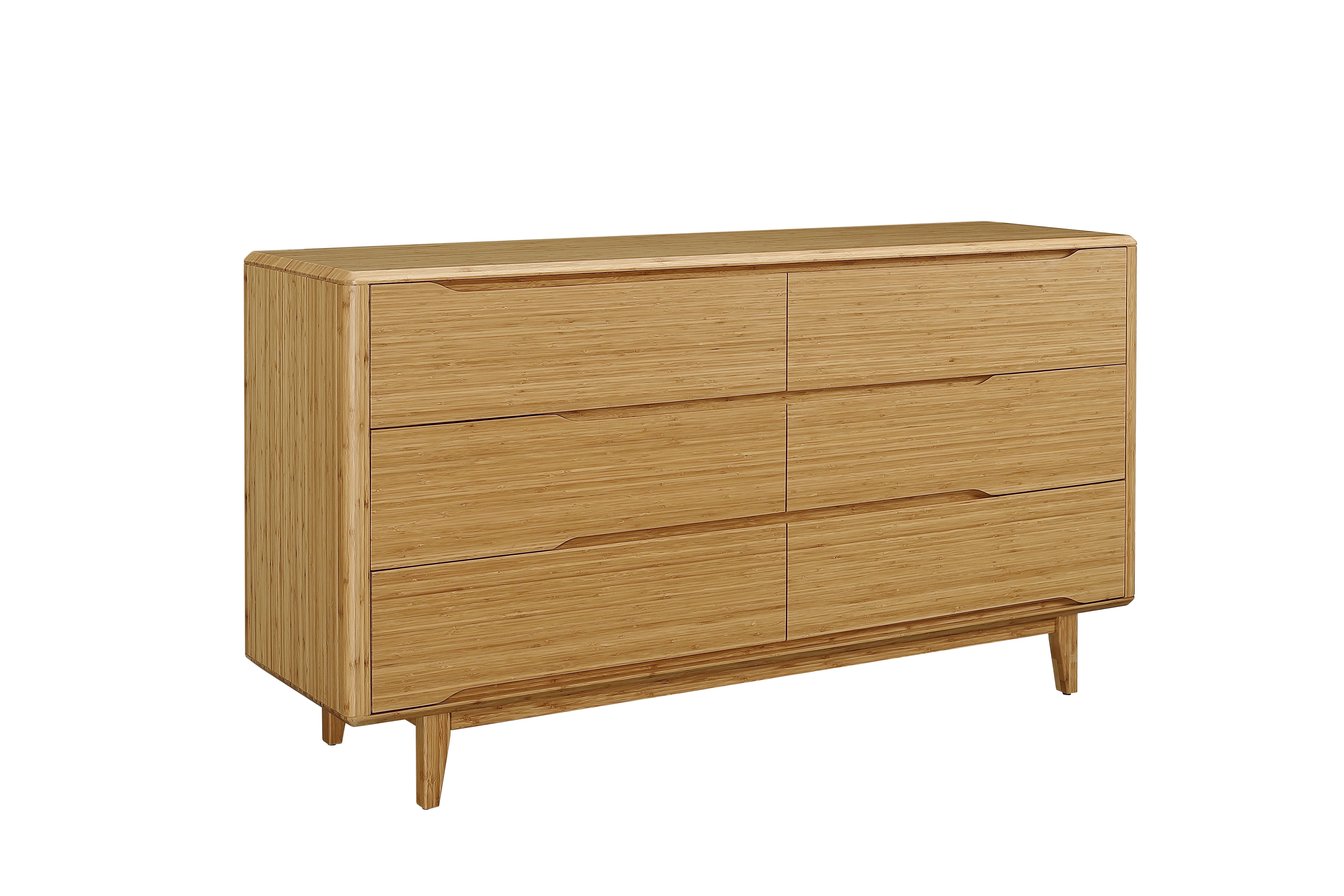 Greenington Currant Six Drawer Double Dresser, Caramelized / Oiled Walnut
