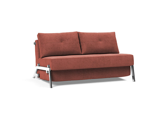 Innovation Living Cubed Full Size Sofa Bed With Chrome Legs