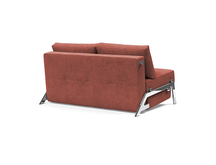 Innovation Living Cubed Full Size Sofa Bed With Chrome Legs