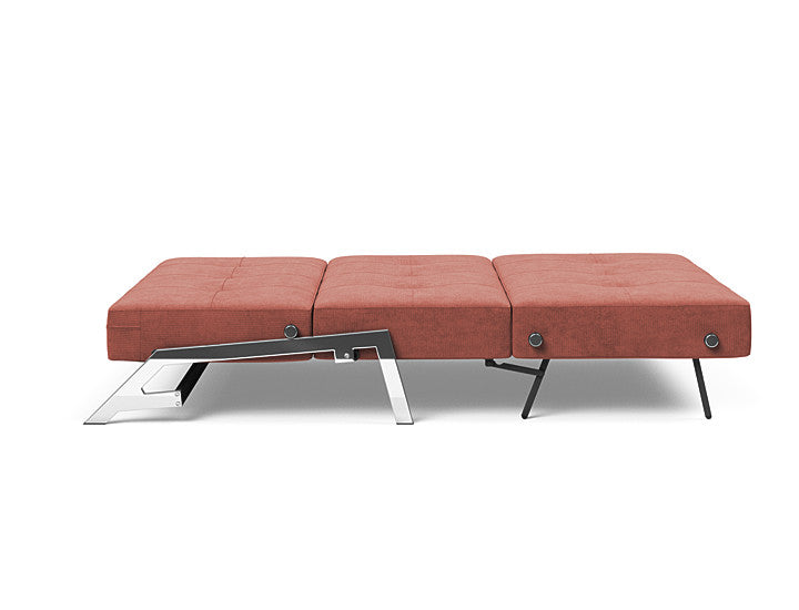 Innovation Living Cubed Full Size Sofa Bed With Chrome Legs