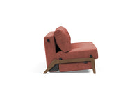 Innovation Living Cubed Full Size Sofa Bed With Dark Wood Legs