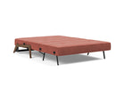 Innovation Living Cubed Full Size Sofa Bed With Dark Wood Legs