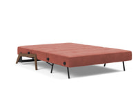 Innovation Living Cubed Full Size Sofa Bed With Dark Wood Legs