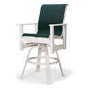 Telescope Casual Leeward Marine Grade Polymer Sling Balcony Height Swivel Arm Chair