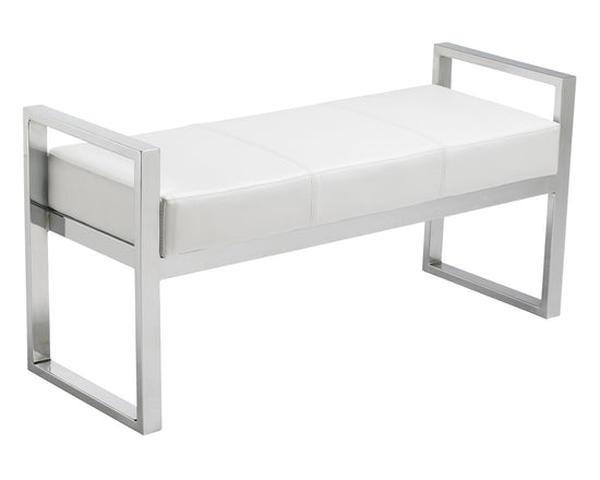 Sunpan Darby Bench - Black/White