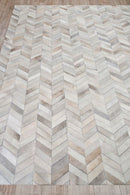 Exquisite Rugs Natural Hide Cowhide Silver Area Rug