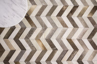Exquisite Rugs Natural Hide Cowhide Silver Area Rug