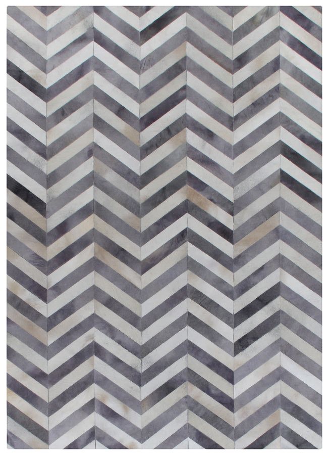 Exquisite Rugs Natural Hide Cowhide Silver Area Rug