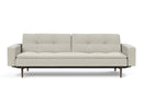 Innovation Living Dublexo Sofa With Arms in Dark Wood/Stainless Steel