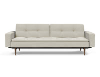 Innovation Living Dublexo Sofa With Arms in Dark Wood/Stainless Steel