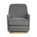 Sunpan Marcela Swivel Lounge Chair - Belfast Koala Grey