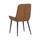 Sunpan Iryne Dining Chair in Bounce Nut / Bounce Smoke / Bounce Stone - Set of Two