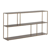 Sunpan Eiffel Low Bookcase Antique Brass in Small / Medium / Large