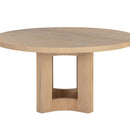 Sunpan Elma Dining Table 60'' in Ash Grey / Natural