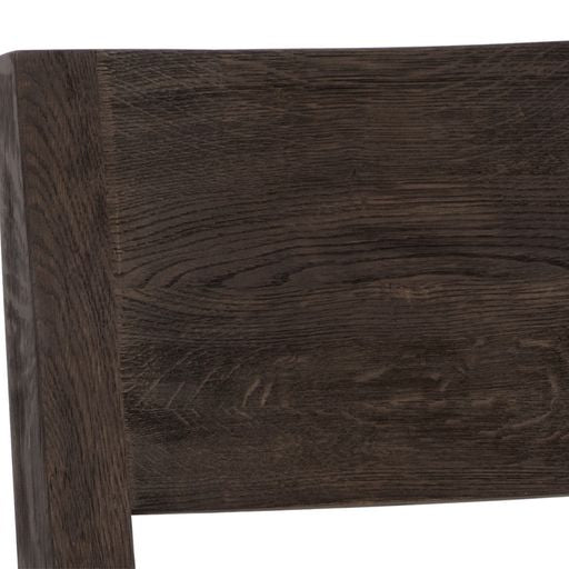 Sunpan Francis Dining Chair in Ash Grey-Linoso Ivory / Dark Brown-Linoso Light Grey